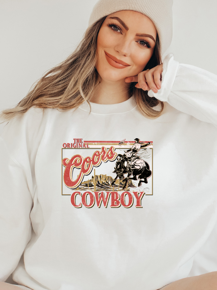 Coors Cowboy Crewneck Sweatshirt