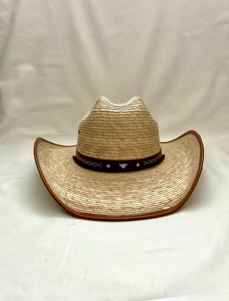 Red Rock Palm Leaf Cowboy Hat - Tan