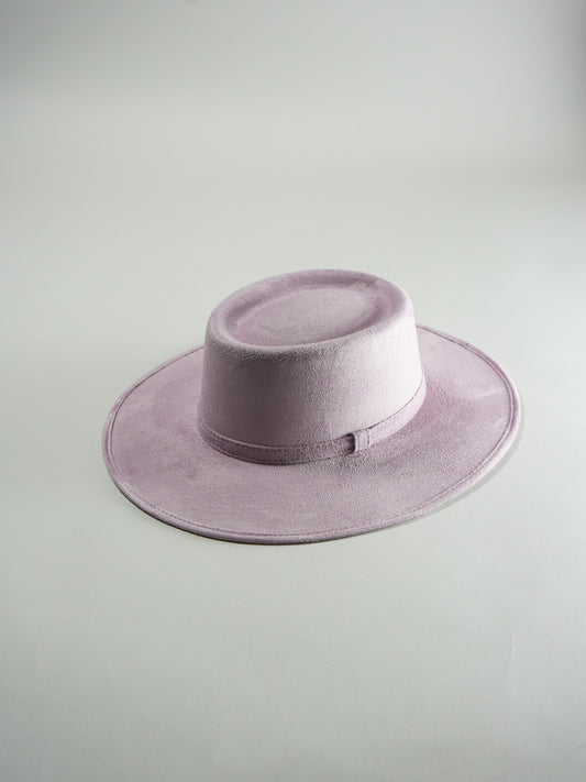 Isabella Boater Hat - Lavender