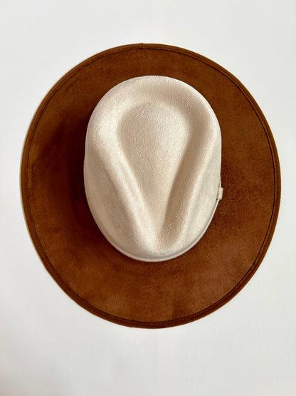 Izzy Rancher Hat - Two Tone - Caramel + Ivory