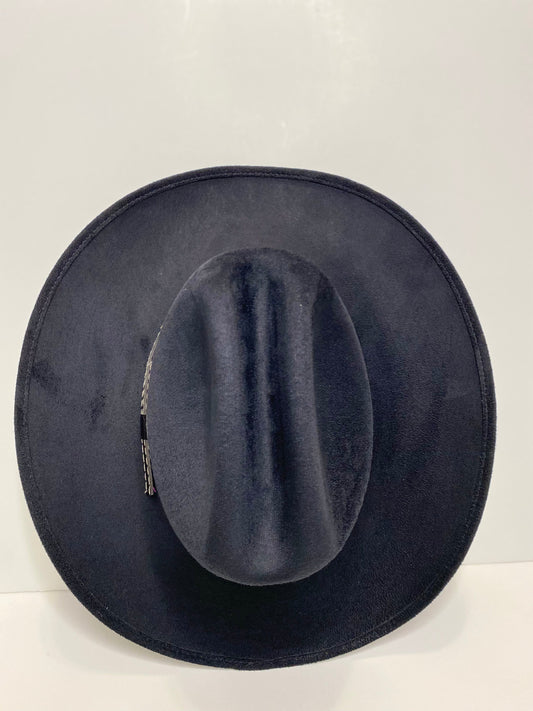 Texana Vegan Suede Cowboy Hat- Black