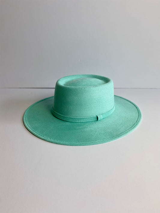 Isabella Boater Hat - Mint