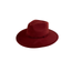 Vegan Suede Rancher Hat - Burgundy Red