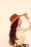 Austin Vegan Suede Cowboy Hat- Caramel