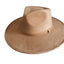 Vegan Suede Teardrop Hat - Cappuccino