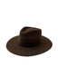 Emery Merino Wool Teardrop Rancher Hat - Brown