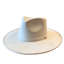 Vegan Suede Teardrop Hat- Ivory