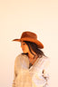 Austin Vegan Suede Cowboy Hat- Caramel