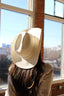 Western Cowboy Glitter Hat- Ivory