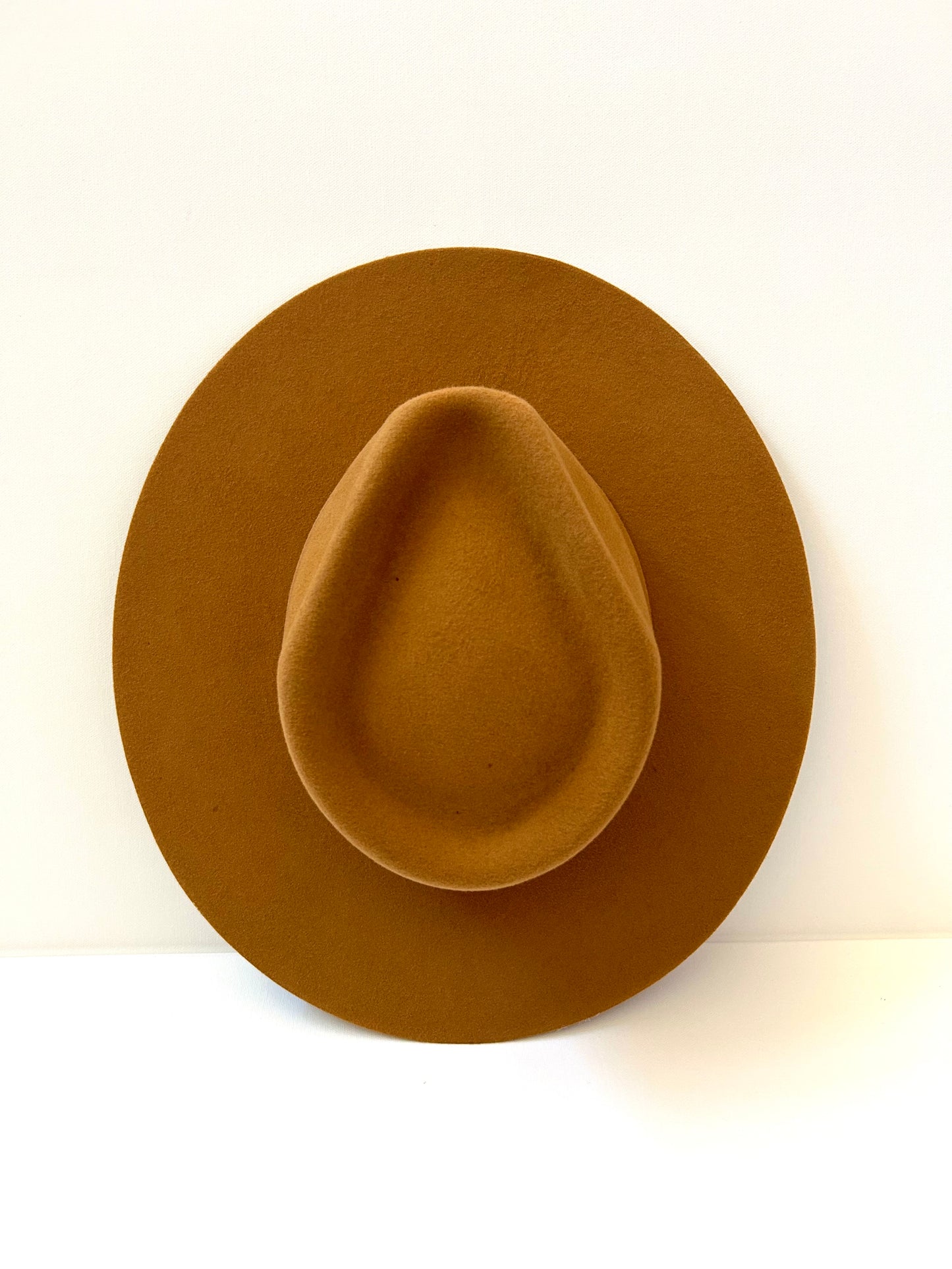 PREORDER Emery Merino Wool Teardrop Rancher Hat - Caramel