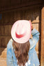 Wren Merino Wool Western Hat - Blush Pink