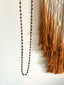 Boho Long Beaded Necklace in Wine