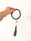 Leather fringe Keyholder