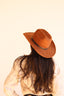 Austin Vegan Suede Cowboy Hat- Caramel