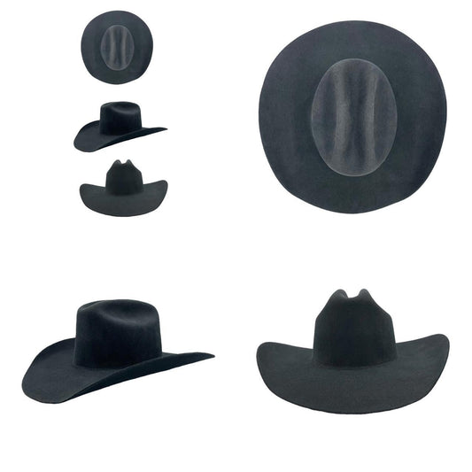 PREORDER Wren Merino Wool Western Hat - Charcoal Grey