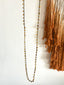 Boho Long Beaded Necklace in Cream