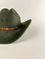 Texana Vegan Suede Cowboy Hat- Olive Green