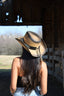 Ellie Cowboy Straw Hat- Brown with Black Band