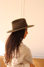 The Quinn Cattlemen Wool Felt Hat - Olive