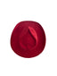 Vegan Suede Heart Shaped Cowboy Hat- Lipstick Red