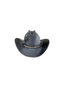 Texana Vegan Suede Cowboy Hat- Charcoal