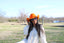 Wren Merino Wool Western Hat - Bright Orange