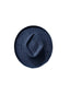 Vegan Suede Diamond Hat - Pencil Brim - Navy