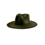 Vegan Suede Rancher Hat - Olive Green