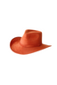 Amarillo Vegan Suede Cowboy Rancher Hat- Orange