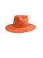 Vegan Suede Arrow Crown Hat- Orange