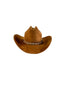 Texana Vegan Suede Cowboy Hat- Caramel