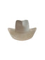 Vegan Suede Heart Shaped Cowboy Hat- White