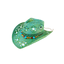 Bayside Rancher Raffia Hat - Aqua Green