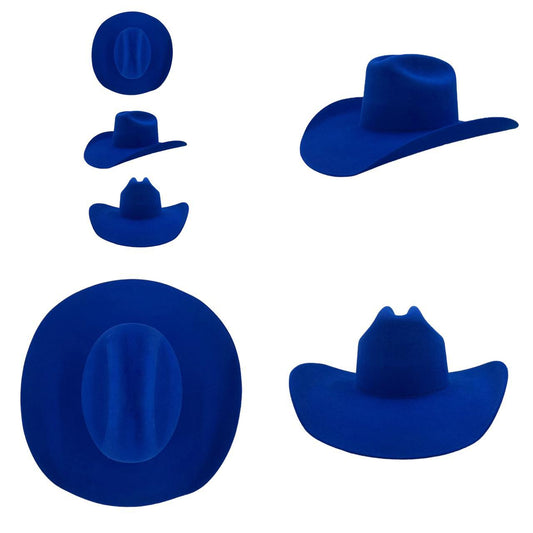 PREORDER Wren Merino Wool Western Hat - Royal Blue