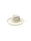 Vegan Suede Diamond Hat - Pencil Brim - Ivory