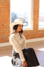 Western Cowboy Glitter Hat- Ivory