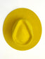 Emery Merino Wool Teardrop Rancher Hat - Yellow