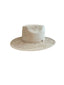 Vegan Suede Arrow Crown Hat- Sand