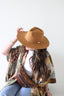 Emery Merino Wool Teardrop Rancher Hat - Caramel