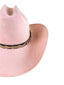 Texana Vegan Suede Cowboy Hat- Blush Pink