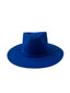 Emery Merino Wool Teardrop Rancher Hat - Royal Blue