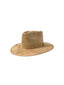 Vegan Suede Arrow Crown Hat- Cappuccino