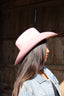 Wren Merino Wool Western Hat - Blush Pink