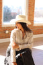 Western Cowboy Glitter Hat- Ivory