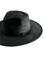 Vegan Suede Teardrop Hat- Black