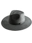 Vegan Suede Teardrop Hat- Charcoal Grey