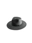 Vegan Suede Teardrop Hat- Charcoal Grey