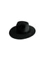 Vegan Suede Teardrop Hat- Black