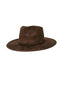 Vegan Suede Teardrop Hat- Chocolate