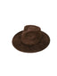 Vegan Suede Teardrop Hat- Chocolate